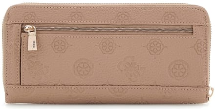 Guess Cresida ll Portemonnee Dames - Ritsportemonnee - Imitatieleer - Taupe