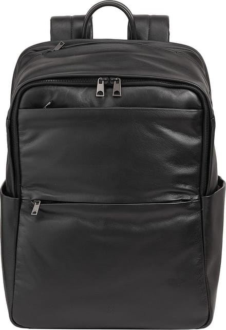 DuDu Sydney Dagrugzak Leder 42 cm Laptopvak - 39cm (15,4 duim) - black