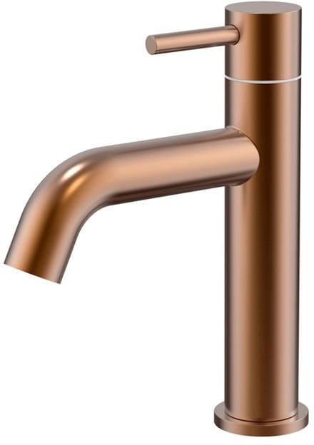 Fonteinkraan Copper één-greeps bediening ronde uitloop inclusief aansluitslangen