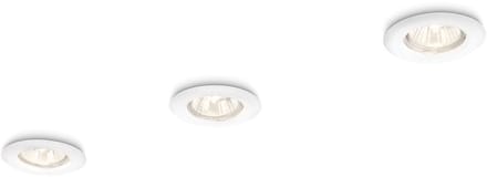 Philips Enif inbouwspot 3X GU10 - WIT - 50W - 3 stuks
