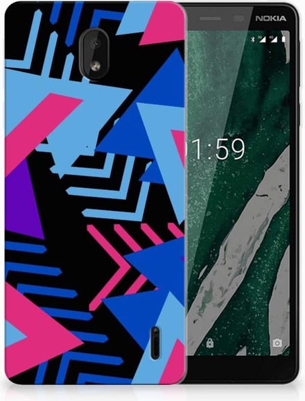 Nokia 1 Plus TPU Hoesje Funky Triangle
