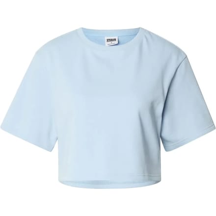 Urban Classics - Light Terry Crop top - S - Blauw