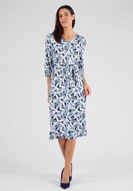 Damart - Jurk van warm tricot - Dames - Groen - M