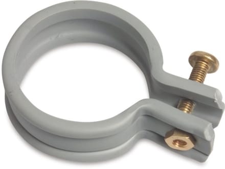 Beugelband PVC-U 75 mm grijs, per 1 stuks