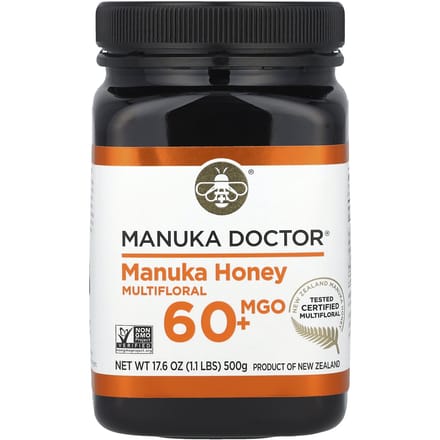 Manuka Doctor, Manuka Honing Variëteit Honing, MGO 60+, 500 g (17,6 oz)