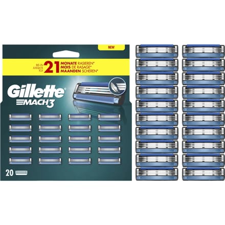 Gillette Mach3 Scheermesjes Bigpack 20 stuks