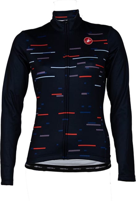 Castelli Fietsshirt lange mouwen Dames Blauw - THERMAL LS W JERSEY SAVILE BLUE-S