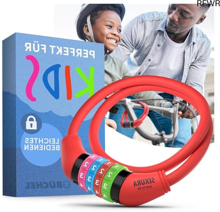Kleurrijk Sleutelloos Kinderfietsslot met Combinatiecode