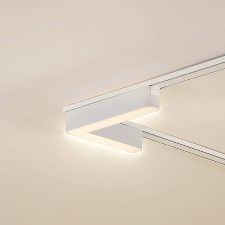 Lindby LED-strip 48 V Lumaro, wit, L-vorm, kunststof, dimbaar