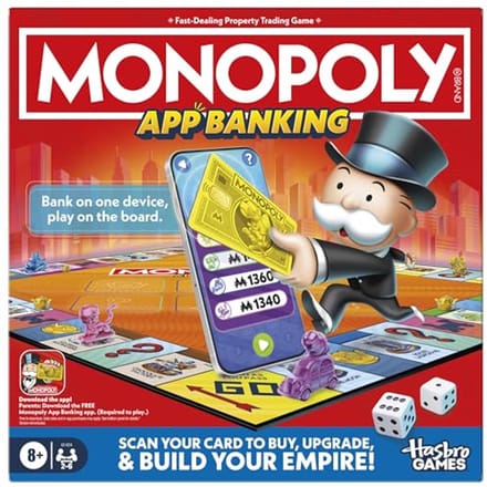 Hasbro Monopoly App Banking bordspel - digitaal bankieren - Engelstalig