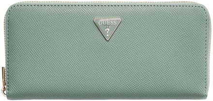 GUESS portemonnee Serenova SLG Large Zip Around Wallet Light Sage mintgroen