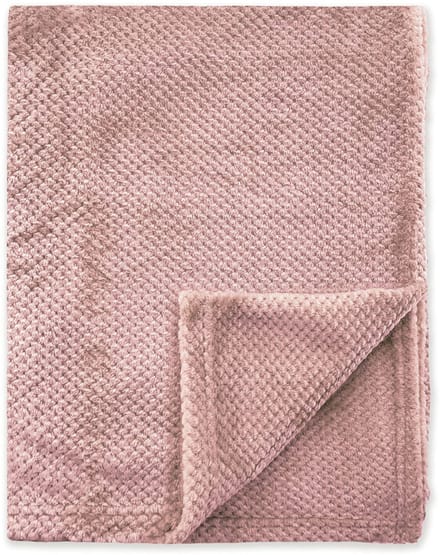 Byrklund Plaid Bubble Cuddle - 130x160 - 100% Polyester - Oud Roze