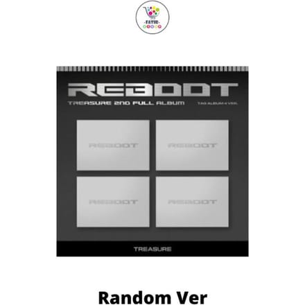 TREASURE 2e volledige album 'REBOOT' (YG TAG-ALBUM) Random Ver white