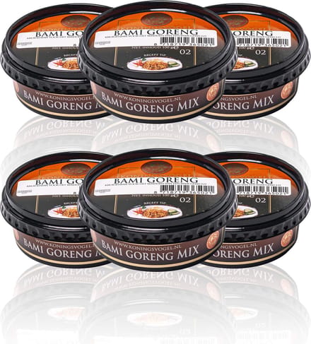 Koningsvogel® | 6 x 100gr Bami Goreng boemboe | kruidenmix | nr02
