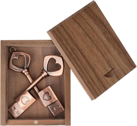 USB Flash Drives - Geheugensticks Pendrives - Data Opslag - Houten Verpakking - 32 GB - Natuurlijk