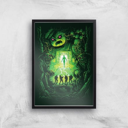 Ghostbusters Dan Mumford Giclee Art Print - A4 - Black Frame