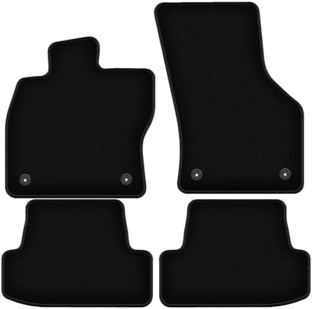 BASIC zwarte veloursmatten voor: Audi A3 8V hatchback 5-deurs, cabrio (2012-)