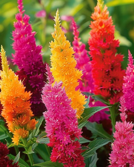 Pluimhanekam Zaden Celosia Argentea Eenjarig Gemengd