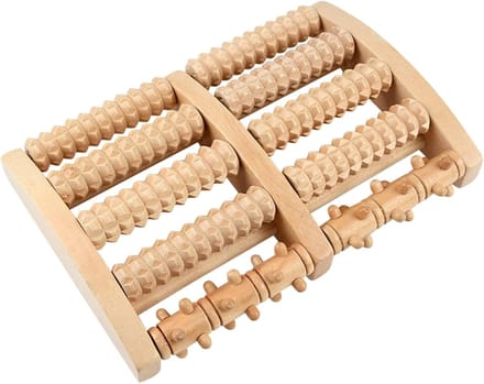 Solidchoice - Houten Voetmassagerol - Reflexzonenroller voor Voetpijn