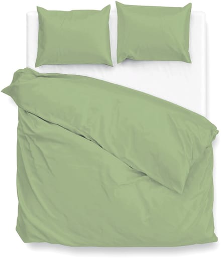 Zohome Satinado Dekbedovertrek - Extra breed - 260x200/220 cm - Sage Green