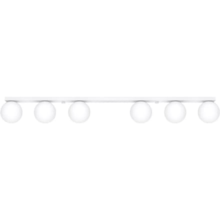 Sollux Lighting Plafondlamp Yoli - 14.5x120x12cm - G9 - wit - staal/glas