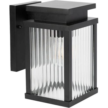 KS Verlichting buitenverlichting - Ripley Wandlamp - Medium - schermersensor - Modern - E27 - Zwart
