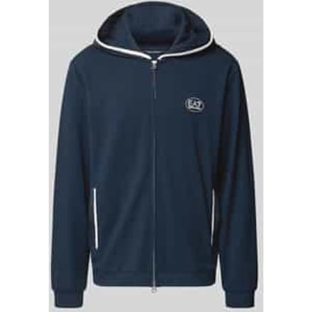 Sweatjack met logo en tweewegritssluiting