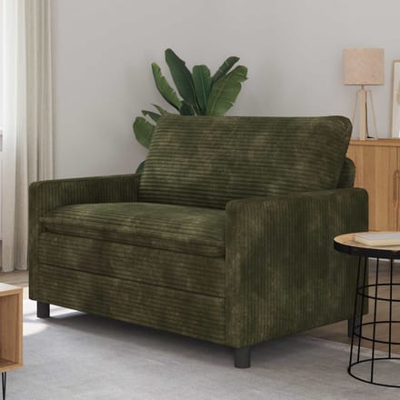 vidaXL - Bank - Groen - 126 - x - 81 - x - 87,5 - cm - Polyester