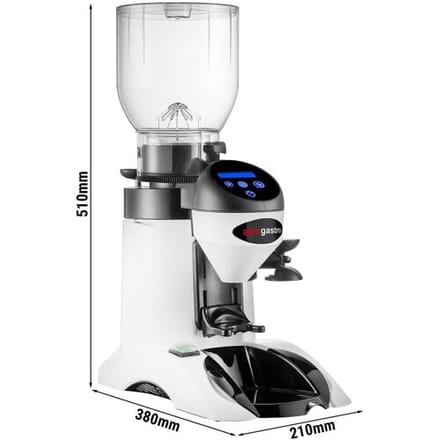 GGM Gastro Kaffeemühle - 2kg - 63dB - Mit automatischer Dosierung - Weiß Wit