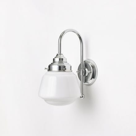Wandlamp High Button Meander Chroom - Art Deco Trade