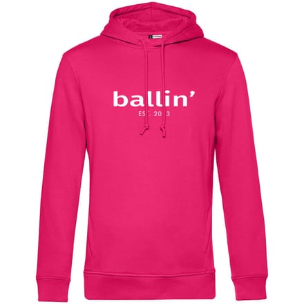 Heren Hoodies met Ballin Est. 2013 Basic Hoodie Print - Roze - Maat S