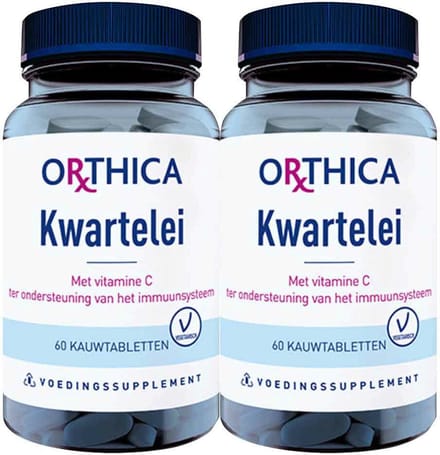 Orthica Kwartelei Met Vitamine C - 2 x 60 tabletten - Voordeelverpakking