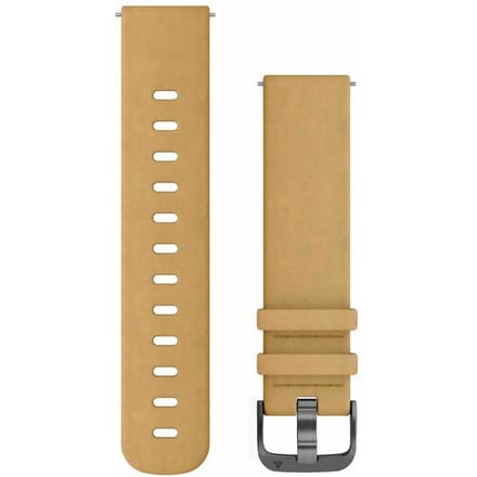 Garmin Quick Release Horlogebandje - 20mm Polsbandje - Suede Wearablebandje - Lichtbruin