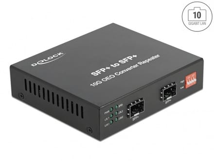 Delock Media Converter 10GBase-R SFP+ to SFP+