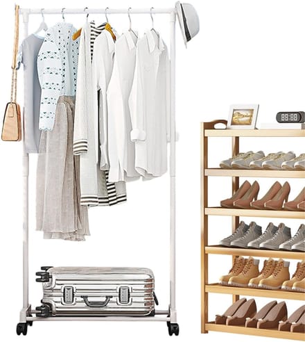 Kledingrek Metaal - Kledinghangers - Dressboy -Wit