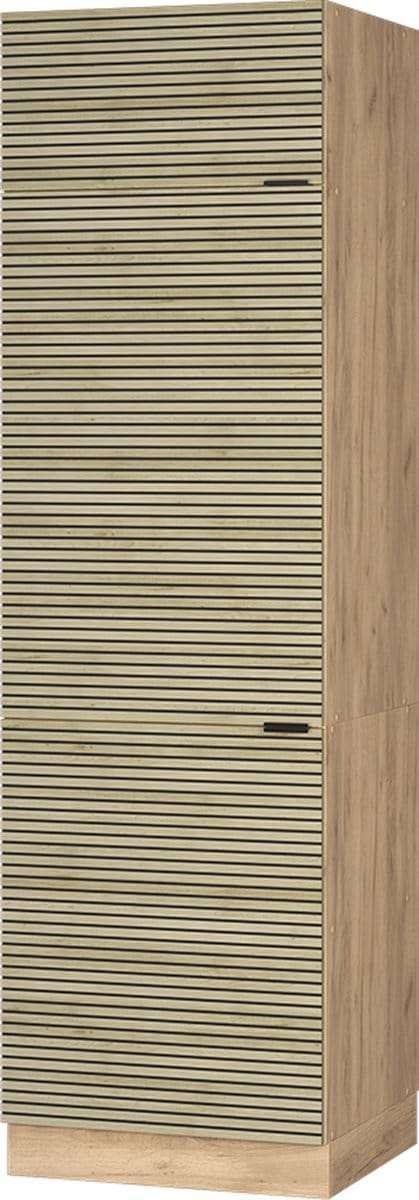 Vicco Fame-Line Koelkastkast – 60 cm Eiken paneel