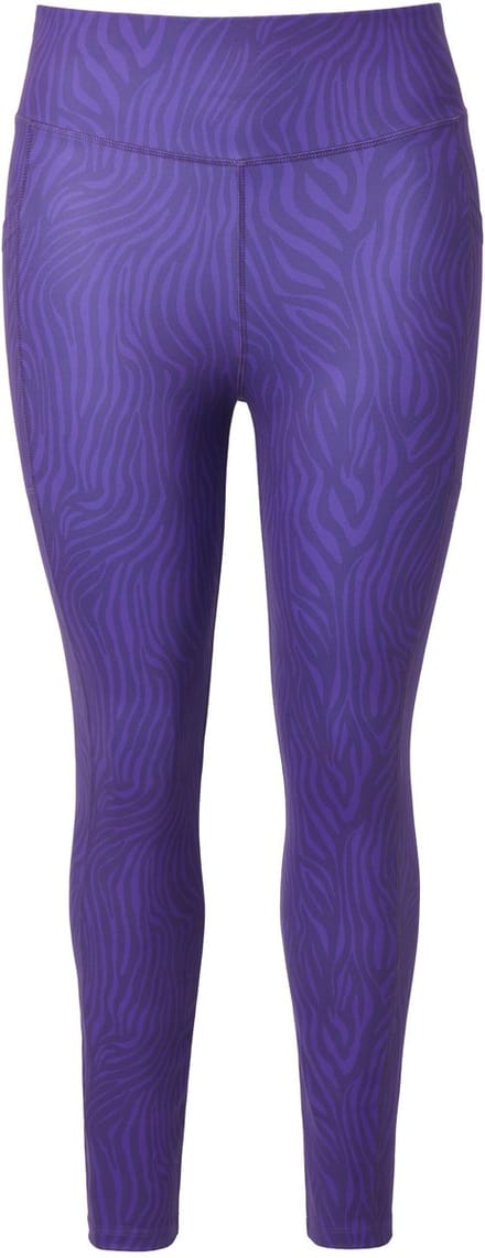 Ulla Popken - Dames - Sportlegging leomotief sneldrogend elastische tailleband - Lelie - Maat 42+