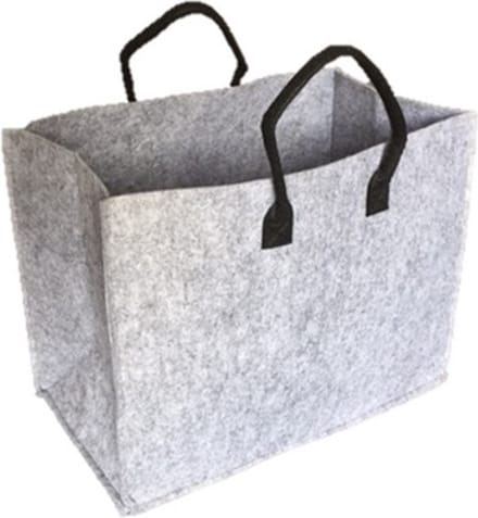 Draagtas in vilt - grijs - stazak - shopper - 43x24x33