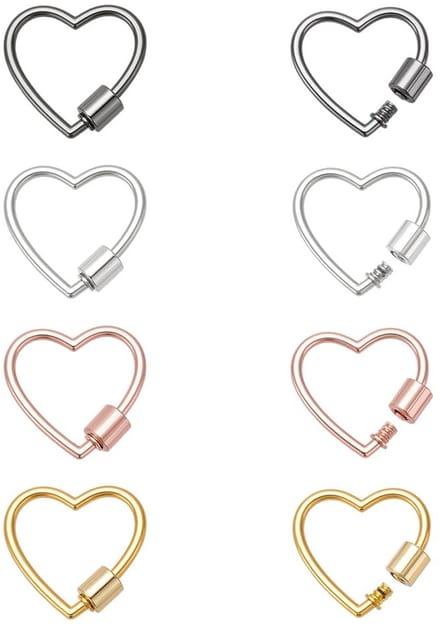 Cosensi - Set van 8 Metalen Schroef Karabijnhaken voor DIY Sieraden