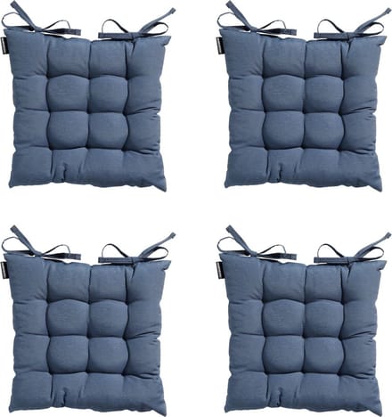 Madison - Zitkussen - Universeel - 4 stk. - 46x46 cm - Safier - Tuin
