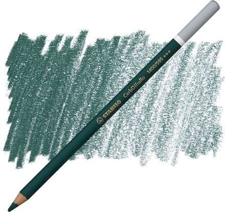 Kleurpotloden STABILO CarbOthello kalkpastel donkerloofgroen | 12 stuks