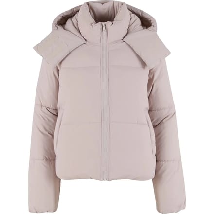 Urban Classics - Hooded Collar Gewatteerd jack - M - Grijs