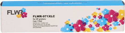 FLWR - Inktcartridge / 971XL / Cyaan - Geschikt voor HP