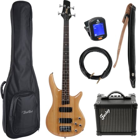 Basgitaar starterset Fazley Modern Series FMB218 Natural
