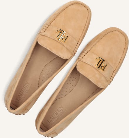 LAUREN RALPH LAUREN Barnsbury Flats Mocassins Dames - Instappers - Beige - Maat 37