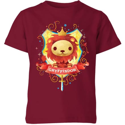Harry Potter Gryffindor Kids' T-Shirt - Burgundy - 122/128 (7-8 jaar)