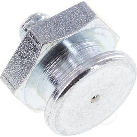 Vlak DIN 3404 Smeernippel 16mm Staal M6x1 [5 Stuks]