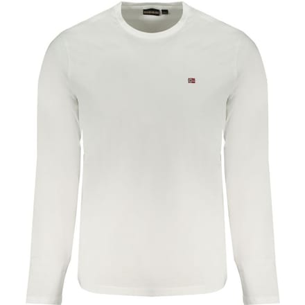 Long Sleeve Crew Neck Tee - White T-Shirts