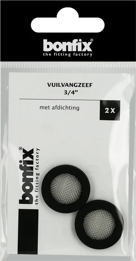 Bonfix Vuilvangzeef 3/4″ met afdichting 2 stuks