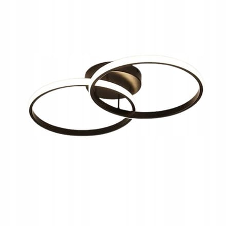 Merkloze LED plafondlamp Zwart 42W - modern design